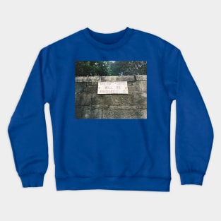 Vintage Vinyl Sign Film Photography - 'Trespassers Will be Prosecuted' Crewneck Sweatshirt